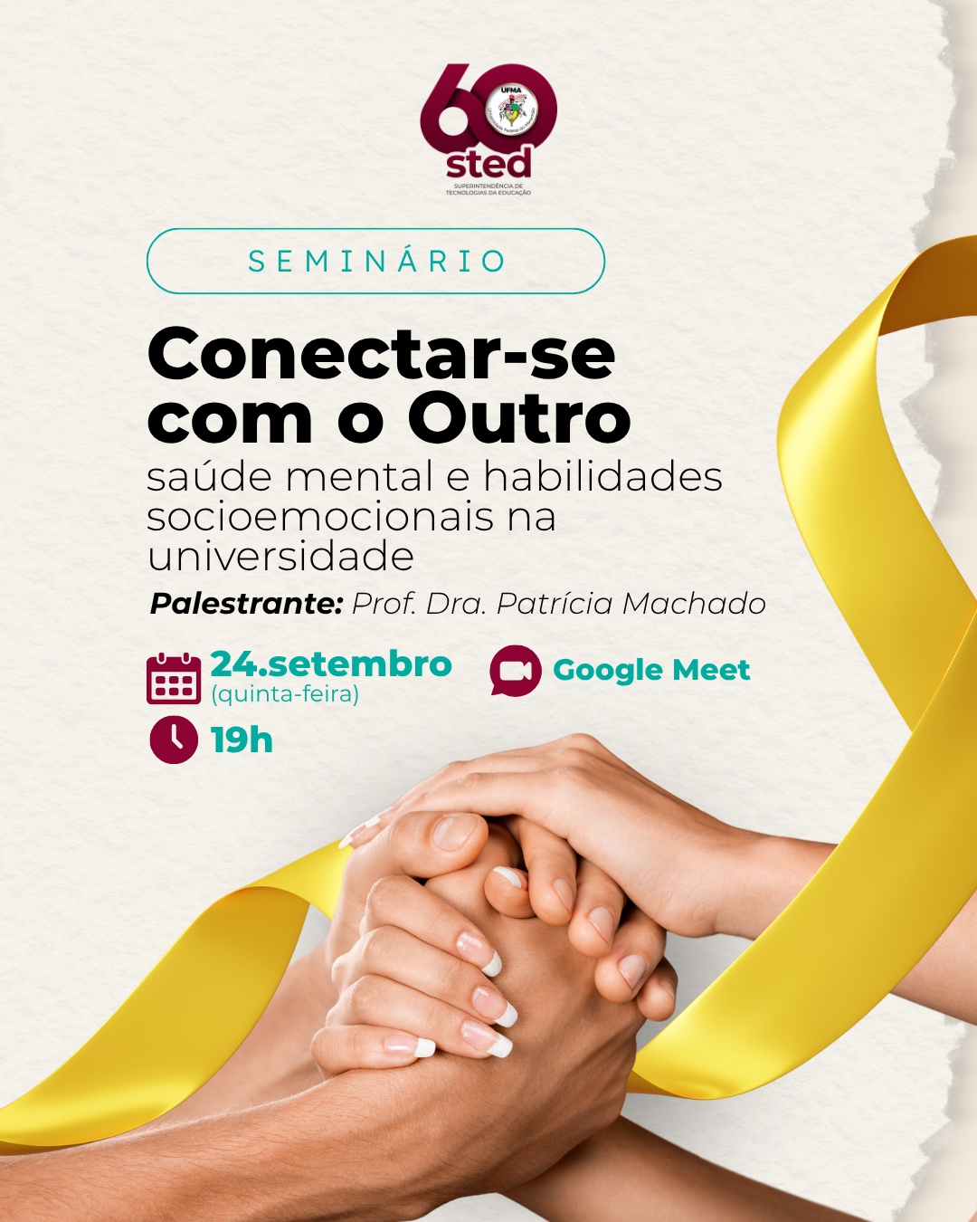 Aviso da tela de login